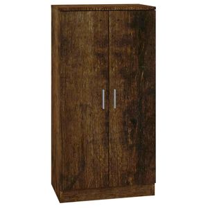 vidaXL skoskab 55x35x108 cm konstrueret tr&aelig; r&oslash;get egetr&aelig;sfarve