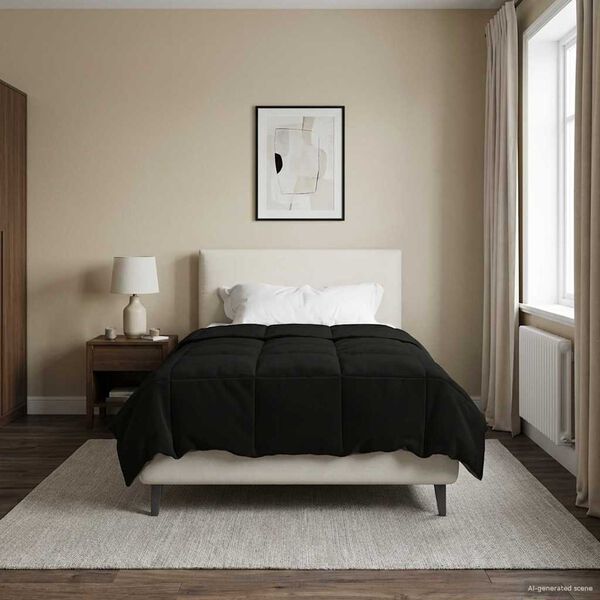 vidaXL Hel&aring;rs dyne Quilting Sort 140 x 220 cm Mikrofiber