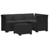 vidaXL 4-personers Have Sofa med Hynder Rattan Look PP Antracit