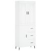 vidaXL h&oslash;jskab 69,5x34x180 cm konstrueret tr&aelig; hvid