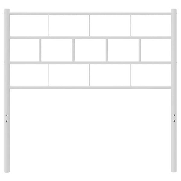 vidaXL udskiftningsgavl 100 cm metal hvid