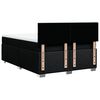 vidaXL kontinentalseng med madras 140x190 cm stof sort