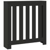 vidaXL radiatorskjuler 78x20x82 cm konstrueret tr&aelig; sort