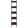vidaXL bogreol 35x30x174 cm 5 hylder konstrueret tr&aelig; brunt egetr&aelig;