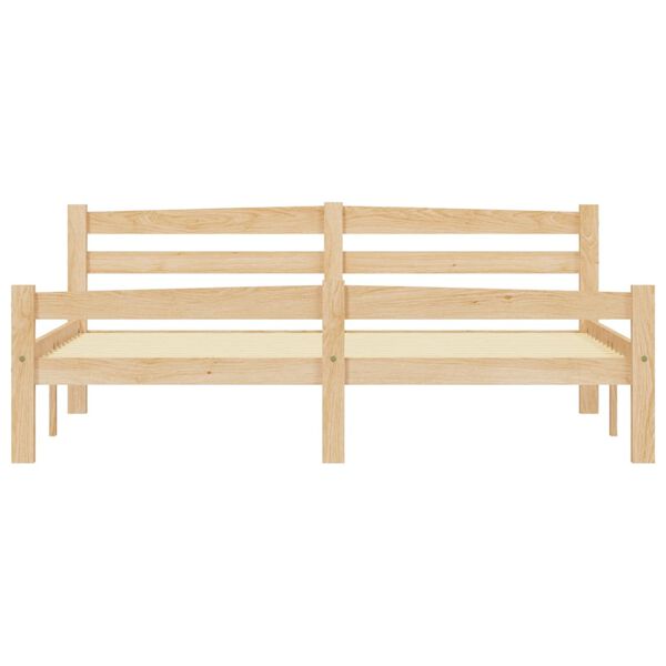 vidaXL sengestel 160x200 cm massivt fyrretr&aelig;