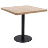 vidaXL bistrobord 80x80 cm MDF lysebrun