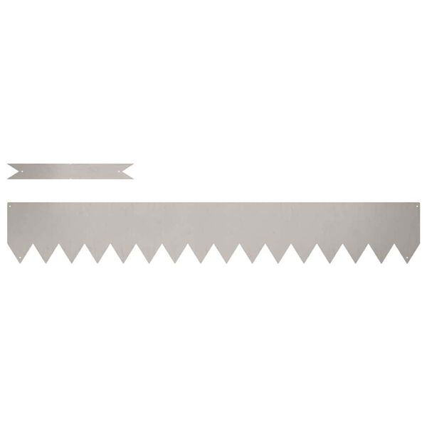 vidaXL Pl&aelig;nekant 20 pcs Brun 100 x 0.05 x 20 cm Cortenst&aring;l