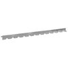 vidaXL Pl&aelig;nekant 30 pcs 102 x 4 x 4 cm St&aring;l S&oslash;lv