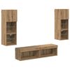 vidaXL TV V&aelig;g Enhed 6 pcs Artisan Egetr&aelig; Konstrueret tr&aelig;