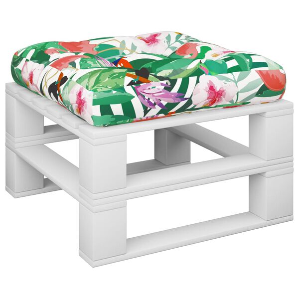 vidaXL pallehynde 50x50x12 cm stof flerfarvet