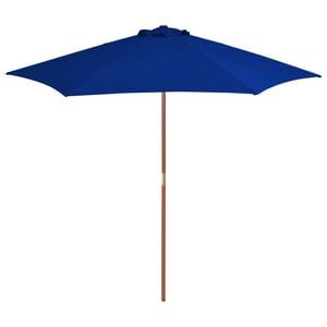 vidaXL parasol 270 cm tr&aelig;stang bl&aring;