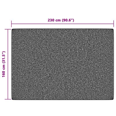vidaXL gulvtæppe 160x230 cm inde/ude skridsikkert kort luv flerfarvet