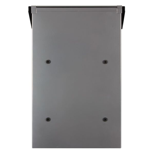 Perel postkasse Rio s&oslash;lvfarvet