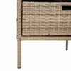 vidaXL opbevaringsskab til haven 55x59x80 cm polyrattan beige