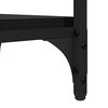 vidaXL Sidebord med hylde Sort eg 40 x 30 x 75 cm Konstrueret tr&aelig;