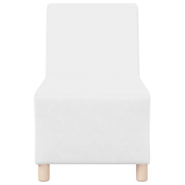 vidaXL | Modulsofa enhed uden arme | Hvid 55 x 74 x 82 cm Kunstl&aelig;der