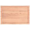 vidaXL bordplade 100x60x(2-6) cm naturlig kant behandlet træ lysebrun