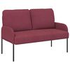 vidaXL Sofas&aelig;t med pude 3 pcs Vinr&oslash;d 115 x 56 x 80 cm Krydsfin&eacute;r