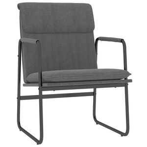 vidaXL loungestol 55x64x80 cm stof m&oslash;rkegr&aring;