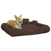 vidaXL hundeseng med puder 115x100x20 cm oxfordstof brun
