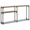 vidaXL Konsolbord Artisan Egetr&aelig; 145 x 22,5 x 75 cm Konstrueret tr&aelig;