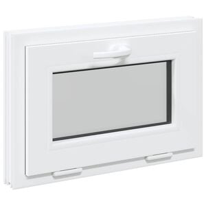 vidaXL K&aelig;ldervindue RISOR 60 x 40 cm PVC og glas Hvid