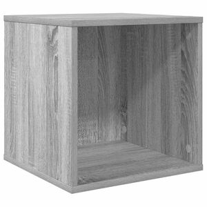 vidaXL Vinylalbum kasse Gr&aring; Sonoma 37 x 36,5 x 38 cm Konstrueret tr&aelig;