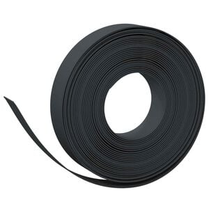 vidaXL Havekant 25 m 10 cm PE Sort