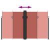vidaXL sammenrullelig sidemarkise 200x600 cm terrakotta