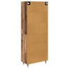 vidaXL Highboard Gammelt tr&aelig; 69,5 x 34 x 180 cm Konstrueret tr&aelig;