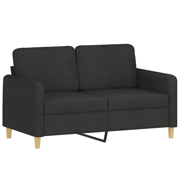 vidaXL 2-personers sofa 120 cm stof sort