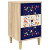 vidaXL Natskab MAINZ Sonoma-eg 36 x 33 x 60 cm Konstrueret tr&aelig;