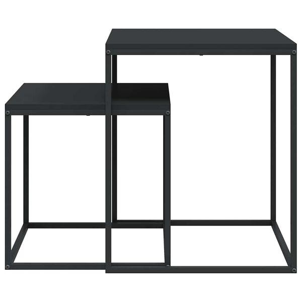 vidaXL sofaborde 2 stk. konstrueret tr&aelig; og metal