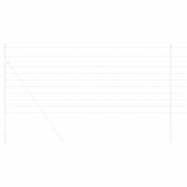 vidaXL Markhegn S&oslash;lv 25 x 1 m Galvaniseret st&aring;l