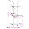 vidaXL Bogreol Artisan Egetr&aelig; 40 x 30 x 109 cm Konstrueret tr&aelig;