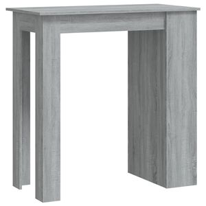 vidaXL barbord m. opbevaring 102x50x103,5cm konstrueret tr&aelig; gr&aring; sonoma