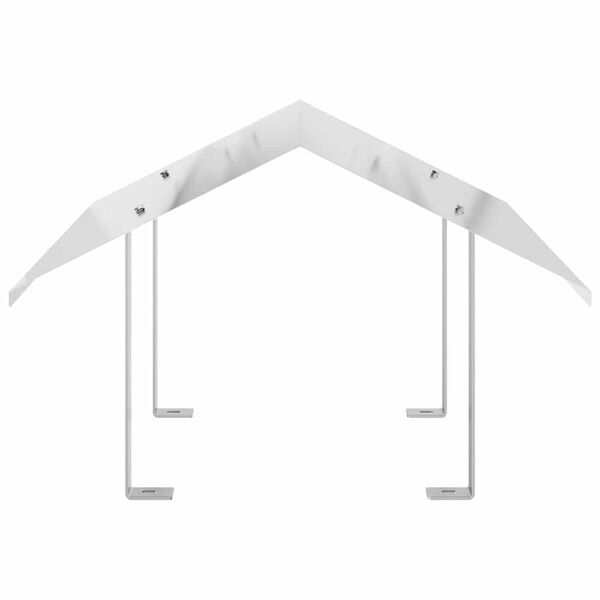 vidaXL Skorstenen h&aelig;tte S&oslash;lv 60 x 60 x 38 cm Rustfrit st&aring;l