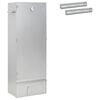 vidaXL Ryggerovn 3 pcs 44,5 x 29 x 110 cm Galvaniseret st&aring;l S&oslash;lv