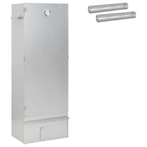 vidaXL Ryggerovn 3 pcs 44,5 x 29 x 110 cm Galvaniseret st&aring;l S&oslash;lv