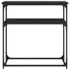 vidaXL konsolbord 75x35,5x75 cm konstrueret træ sort