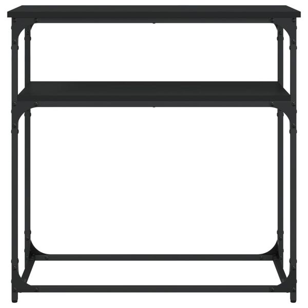 vidaXL konsolbord 75x35,5x75 cm konstrueret træ sort