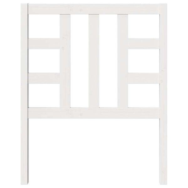 vidaXL sengeg&aelig;rde 81x4x100 cm massivt fyrretr&aelig; hvid