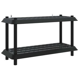 vidaXL Reol 2 niveauer 100 x 40 x 55,5 cm PP Antracit