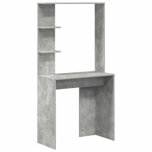 vidaXL Bord Beton Gr&aring; Konstrueret tr&aelig; 78,5 x 37 x 154,5 cm