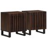 vidaXL sengeborde 2 stk. 40x34x46 cm massivt mangotr&aelig;