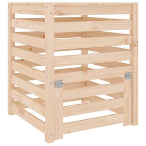 vidaXL kompostbeholder 63,5x63,5x77,5 cm massivt fyrretr&aelig;