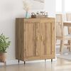 vidaXL Sideboard Artisan Egetr&aelig; 69,5 x 34 x 90 cm Konstrueret tr&aelig;