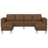 vidaXL Sofa Sæt Brun Faux suede læder