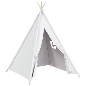 vidaXL tipi til b&oslash;rn 120x120x150 cm med b&aelig;repose polyester hvid
