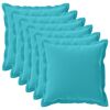 vidaXL Pudebetr&aelig;k 6 stk. HOUTEN Turkis 55 x 55 cm Polyester